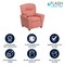 Flash Furniture Kids Recliner, 25" to 39" x 28", Upholstery Color: Pink, Weight Capacity: 90 lb. BT-7950-KID-PINK-GG - alternate 8